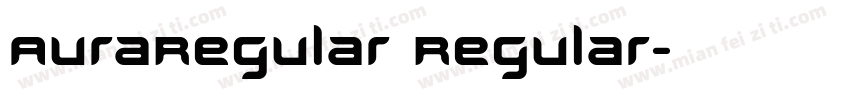 AuraRegular Regular字体转换